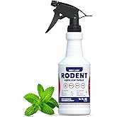 Peppermint Oil Spray for Rodents - Rodent Repellent Spray for Mice & Rats, Plant-Based Extra Strong Formula, Indoor & Outdoor Use, by Pest Easy, 16 oz
