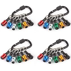 katerk 6pcs 1/4 inch Hex Shank Aluminum Alloy