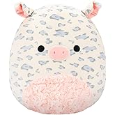 Squishmallows Original 12in Rosie The White Spotted Pig with Pink Swirl Belly – Official Jazwares Easter Plush (Medium-Sized)