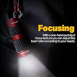 LUXPRO 40 Lumen Keychain Focus Mini LED Flashlight