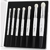 Nicpro Dry Brush Miniature Painting, 7 Sizes Professional Drybrush Set with Storage Case, Hobby Detail Paint Brushes for Tabl