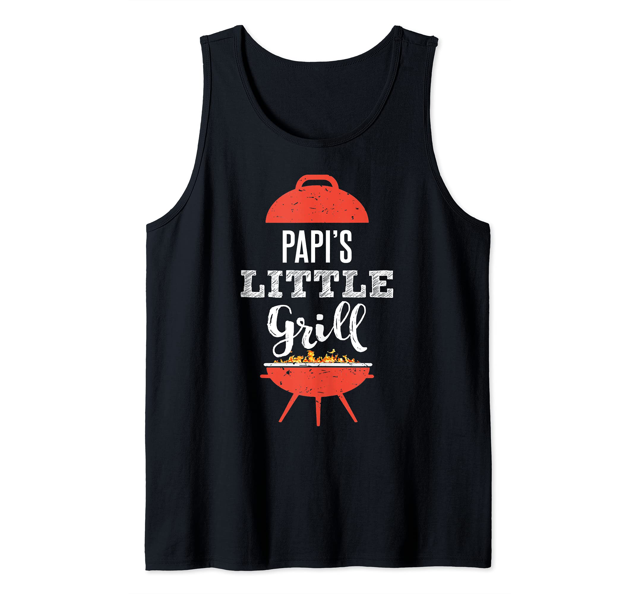 Funny BBQ Grilling Gift Design for Papi's Little Grill Tank Top