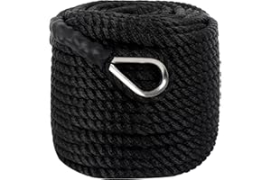 Anchor Rope 300 ft x 1/2 inch Black