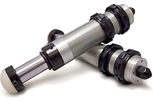 DV8 Offroad | Front Hydraulic Bumpstop Upgrade Kit for Wrangler JK & JL + Gladiator JT | Silver Finish