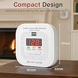 ZYTA Carbon Monoxide Detector CO Alarm with 10 Year Sealed Battery Figaro LCD view 6