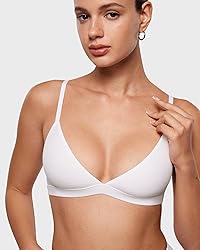 INLYRIC Women's Inbarely Triangle Bralette Plunge