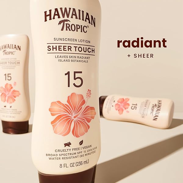 HAWAIIAN TROPIC SHEER TOUCH LOTION SUNSCREEN SPF 15: 8 OZ