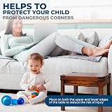 Hoffenbach 12x Baby Corner Protectors Soft Foam Self Adhesive Brown view 2