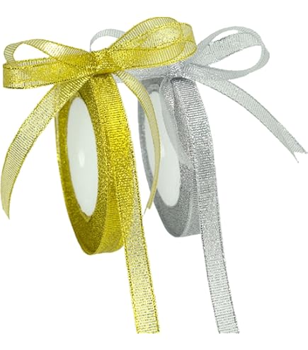 Cinta Dorada De 500 Yardas, Cinta De 0.197 In, Cinta Dorada Brillante Para Manualidades, Cinta Metálica Con Purpurina Para Regalos, Cumpleaños, Navidad, Año Nuevo, Decoración De Fiesta De Boda