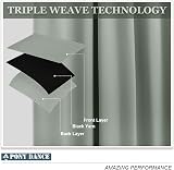 PONY DANCE Green Sage Short Eyelet Blackout Curtains 52 x 36 Inch 2 Panels view 4