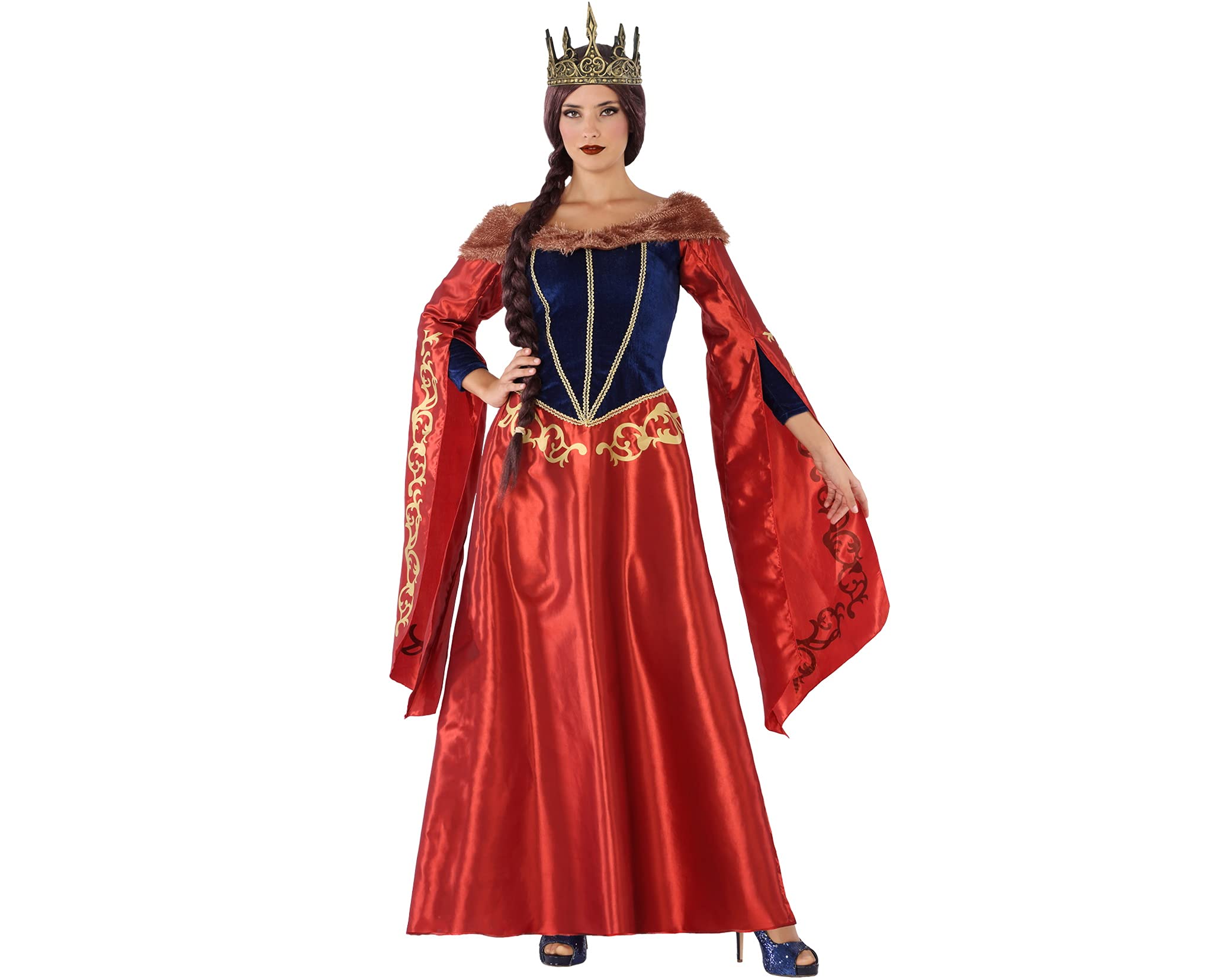 Atosa Costume Medieval Queen Woman M-L