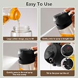Sweet View 2-in-1 Oil Sprayer and Dispenser 470 ml Black Glass Bottle view 4