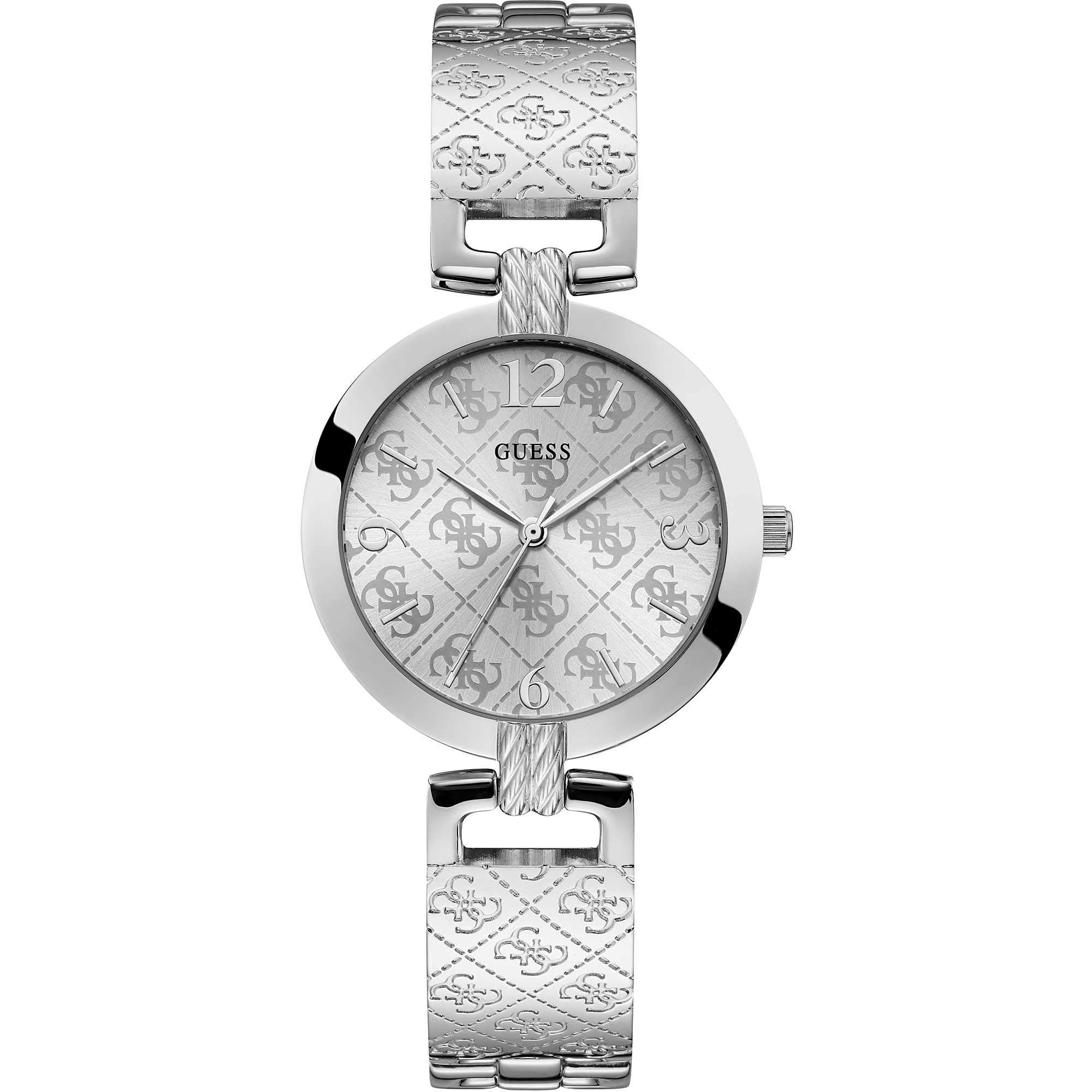 GUESS g Luxe Womens Analogue Quartz Watch with Stainless Steel Bracelet W1228L1