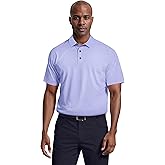 PGA Tour Mens Solid Cooling Texture Short Sleeve Golf Polo Shirt