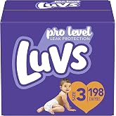 Luvs Diapers Size 3, 198 Count - Disposable Diapers