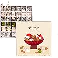 Biteyz Nutty Turkish Delight, Vegan Candy Gift Box - Assorted Gourmet Treats with Pistachios, Walnuts, Hazelnuts, Almonds, Peanuts, and Coconut, 36 Pieces of Luxury Handmade Vegan Snacks