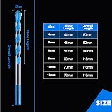 Toolant 4mm Concrete & Masonry Drill Bit Set (10 Pc) Carbide Tip Shockproof view 5