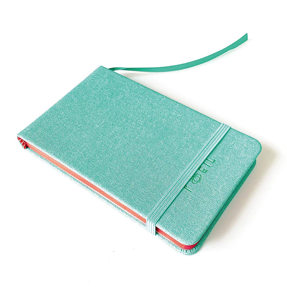 L'oeil Mellow Art Watercolor Sketchbook: Travel Journal 9x14cm, 300gsm Dual Textured Cold-press Paper, with Hardcover, Inner Pocket and Elastic Strap, for Watercolor, ink pens, Gouache & Mixed Media