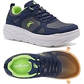 Men's Orthopedic Diabetic Wide Toe Box Walking Shoes: Comfortable Arch Support Plantar Fasciitis Orthotics Sport Shoes, Swollen Feet Casual Running Tennis Sneakers for Foot and Heel Pain Relief