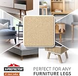 X-Protector 48 Pcs Chair Pads 25mm Felt Floor Protectors Beige view 2