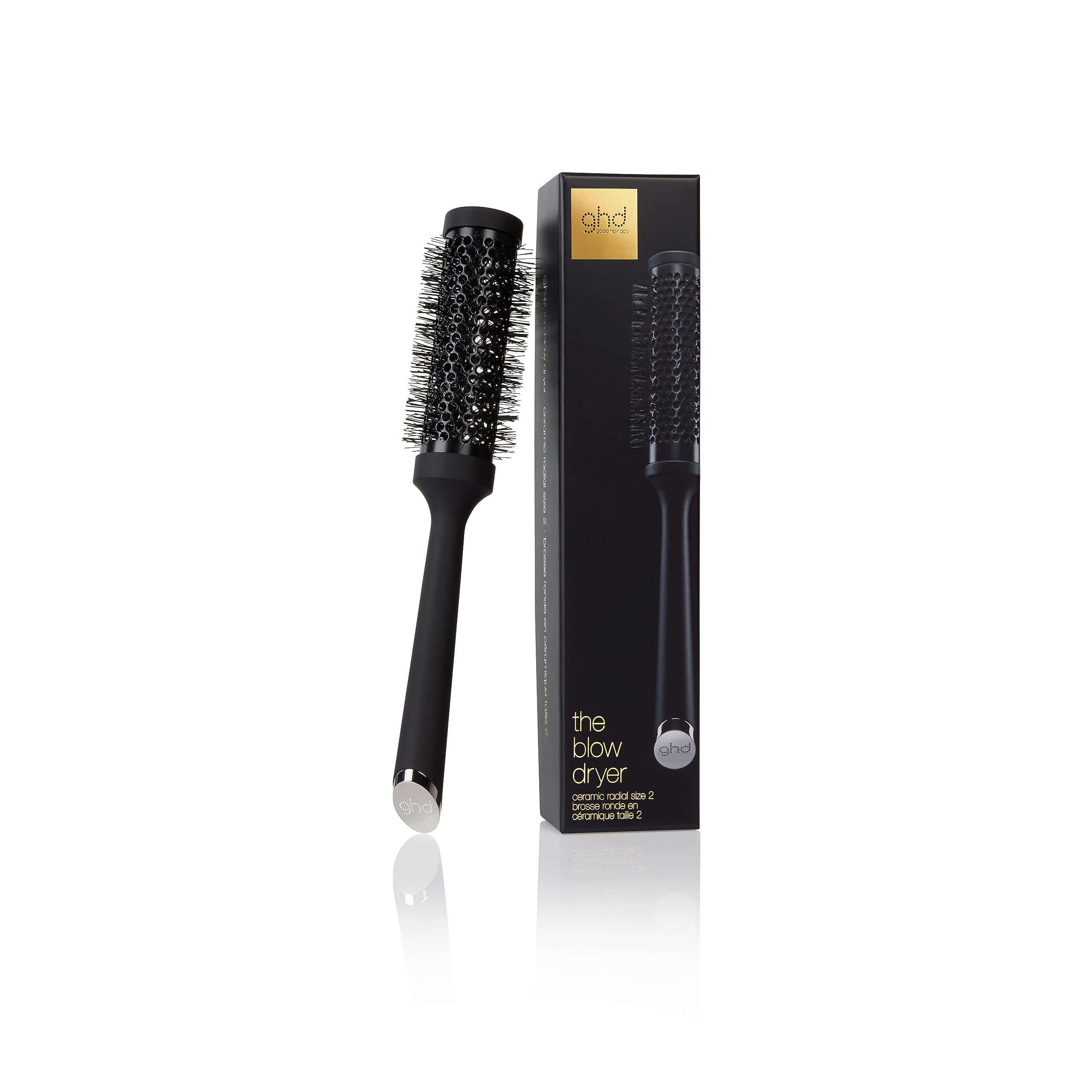ghd 35 mm Size 2 Ceramic Vented Radial Brush Color Black