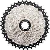 microSHIFT Sword Cassette - 10 Speed, 11-38t, Full Steel Construction, Satin Nickel, Silver