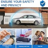 Jsdoin Keyless Entry Car Key Faraday Box with Pouch Shielding Fiber 6-8 Keys view 6