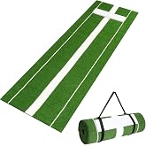 PLAYAPUT 10x3FT Softball Pitching Mound Mat | With Durable EVA Rubber Pitching Plate,Realistic Turf, Anti-Slip Portable Pitching Mat for Indoor &amp; Outdoor Pitchers Training
