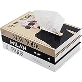 Senea Kay Rectangular Tissue Box Cover - Home Decor House Warming Gift - Rectangular Tissue Holder Dispenser (Khaki Neutral)