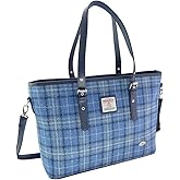 Glen Appin Of Scotland Ladies Harris Tweed Spey Tote Bag With Shoulder Strap LB1028