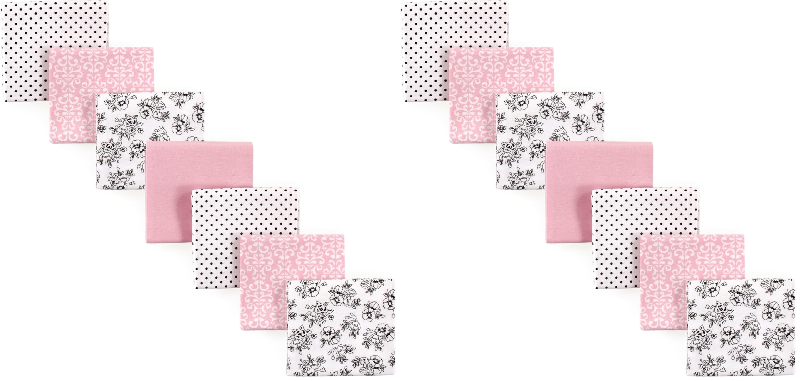 Hudson Baby Unisex Baby Cotton Flannel Receiving Blankets Bundle, Toile, One Size (Pack of 2) Image