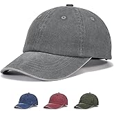 Kids Baseball Cap for Age 2-5,Adjustable Vintage Washed Cotton Toddler Baseball Hat for Boys & Girls