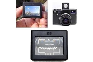 28mm Waist Level Viewfinder with 35/50 and 40 Frame Lines, Retropia Optical Waist Level Viewfinder, Shoe Foot Position-Adjust