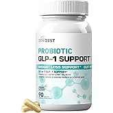 ZeniZest GLP-1 Support Probiotic Weight Loss Support Supplement - Women Men GLP1 Support with Berberine - Natural Keto Daily Oral Appetite Suppressant Hunger Control Metabolism Fat Burn Gut Health