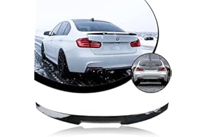 RoyalParts Rear Spoiler Wings Compatible with 2012-2018 F30 3 Series 4DR Sedan & 2014-2019 F80 M3 Sedan, 320i 325i 328i 330i 335i 340i Trunk Highkick Glossy Black M4 Style Spoiler
