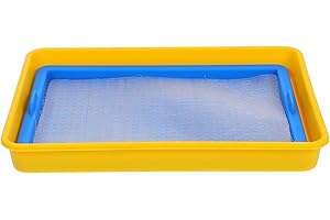 GLSTOY Plastic Papermaking Mold Frame Kit for Kids, Papercraft Supplies Set with Deckle for Homemade Paper