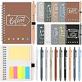 Tenceur 30 Set Employee Appreciation Day Gift Bulk Inspirational Spiral Notebook with Sticky Note Motivational Ballpoint Pen Thank You Gift for Office Coworker Staff Team Teacher Student