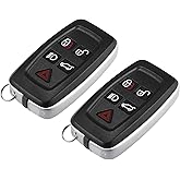 X AUTOHAUX 2pcs Replacement Keyless Entry Remote Car Key Fob Key Shell Case for Land Rover LR4 Sport 2010 2011 2012 2013 2014 2015