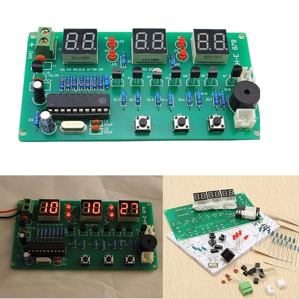 DDIY Electronic Clock DIY Soldering Practice Project Kit Six Digital ...