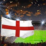 SHATCHI England St George Flag 3x2ft Red White Polyester Brass Grommets view 6