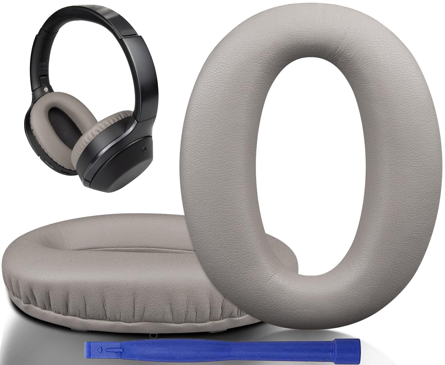 SOULWIT Earpads Cushions for Sony WH-1000XM2 (WH1000XM2) & MDR-1000X (MDR1000X) Headphones, Ear Pads Replacement with Noise Isolation Foam, Added Thickness (Gold)