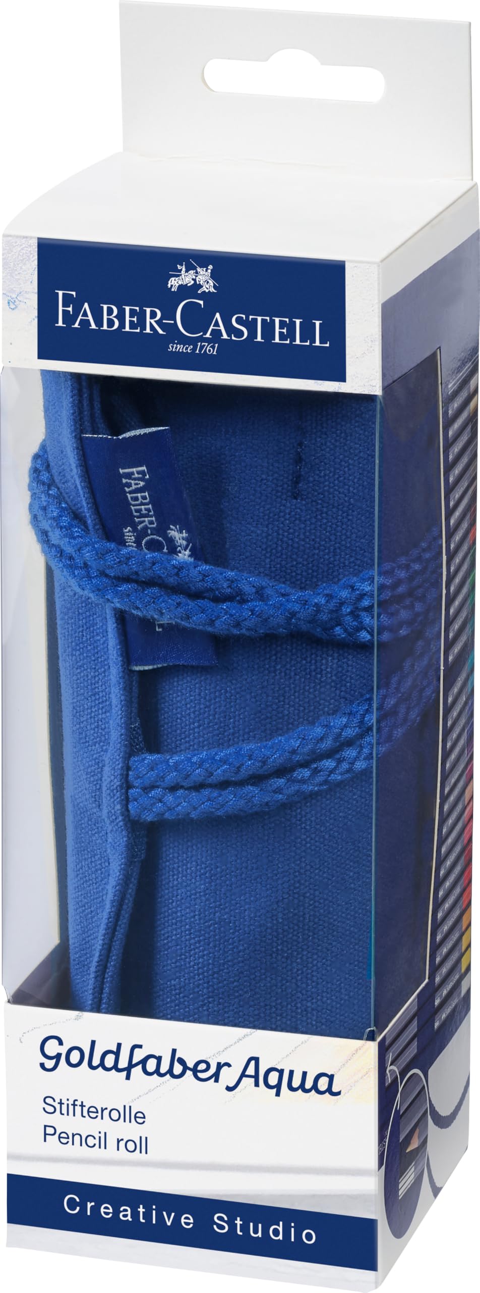 Faber-Castell Creative Studio Goldfaber Aqua Watercolour Pencil, Multicoloured Pencil Roll of 30, Art, Craft, Drawing, Sketching, Home, School, University, Colouring