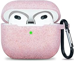 Glitter Silicone Airpods 3 Case 2021, YOMPLOW Case
