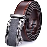 Men Belts Leather Male Slide Ratchet Work Dress Strap w Interchangeable Buckle Beltox