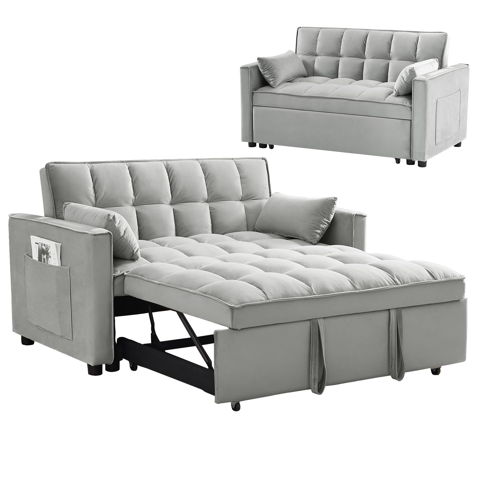 Mua Wakefit 3 in 1 Convertible Sleeper Sofa Bed, Futon Couches for ...
