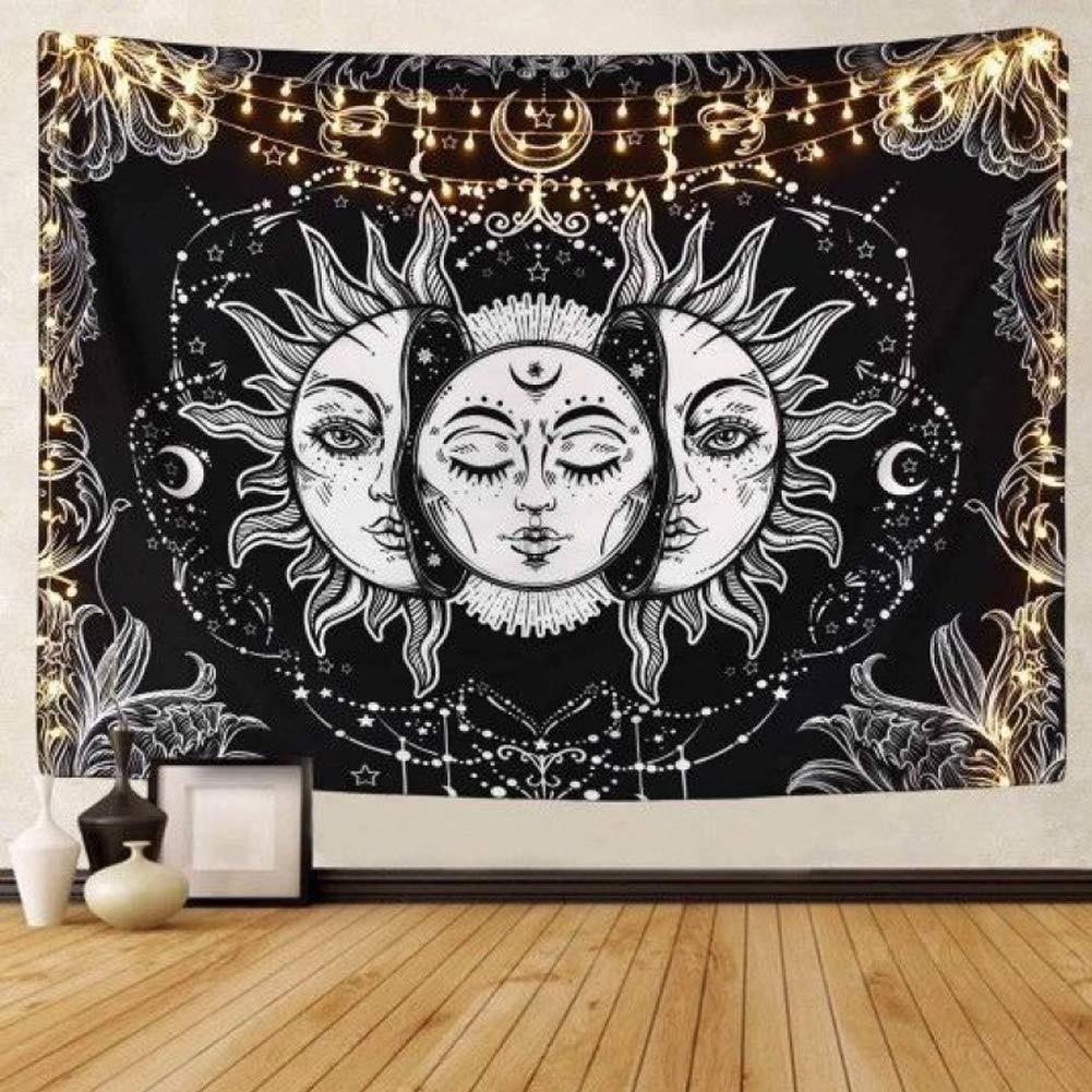 Wall Hanging Tapestry Bohemian Polyester Wall Hanging Blanket Carpet Tapestry for Home Bedroom Decoration(150 * 200cm)