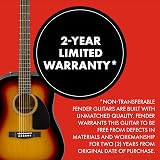 Fender CD-60 Dreadnought V3 DS Acoustic Guitar Walnut Fretboard Sunburst view 6