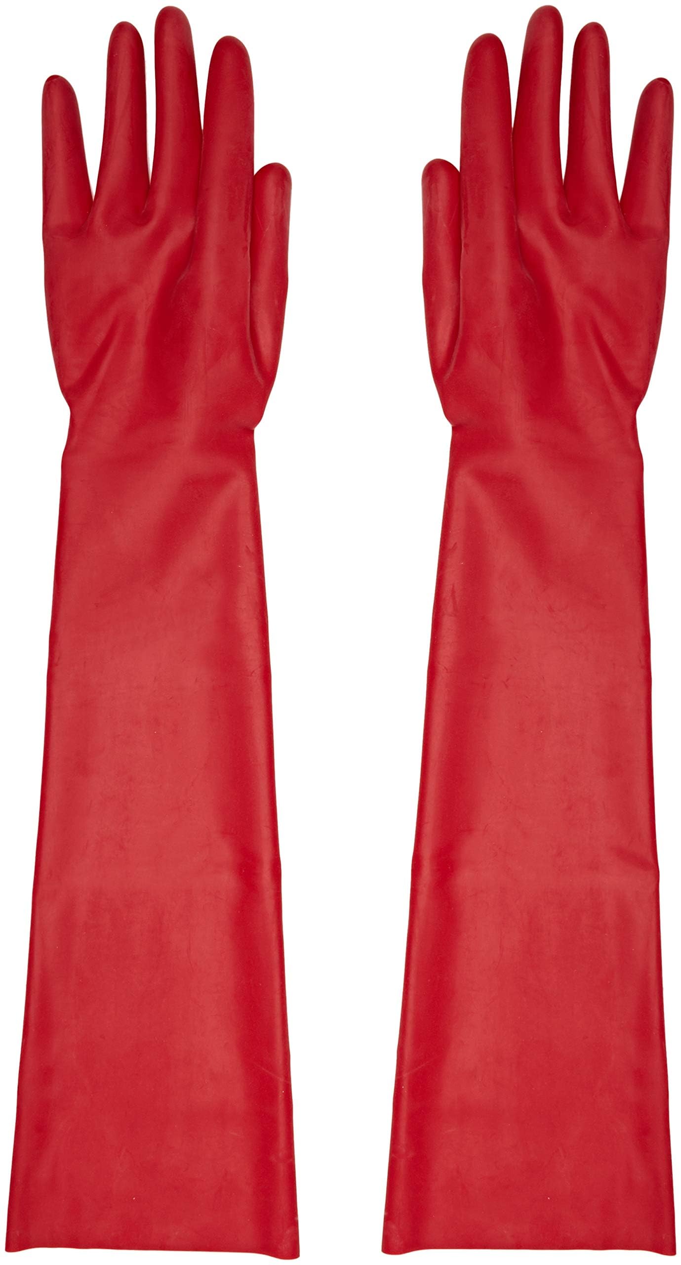 The Latex Collection Women's 29001493041 Latex Gloves red The Latex Collection Large, (Rosso 001), L UK