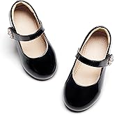 Kolan Toddler Little Girls Mary Jane Ballet Flat Soft Lining Dress Shoes