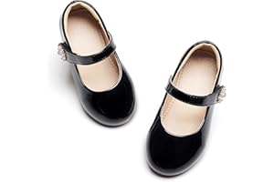 Kolan Toddler Little Girls Mary Jane Ballet Flat Dress Shoes